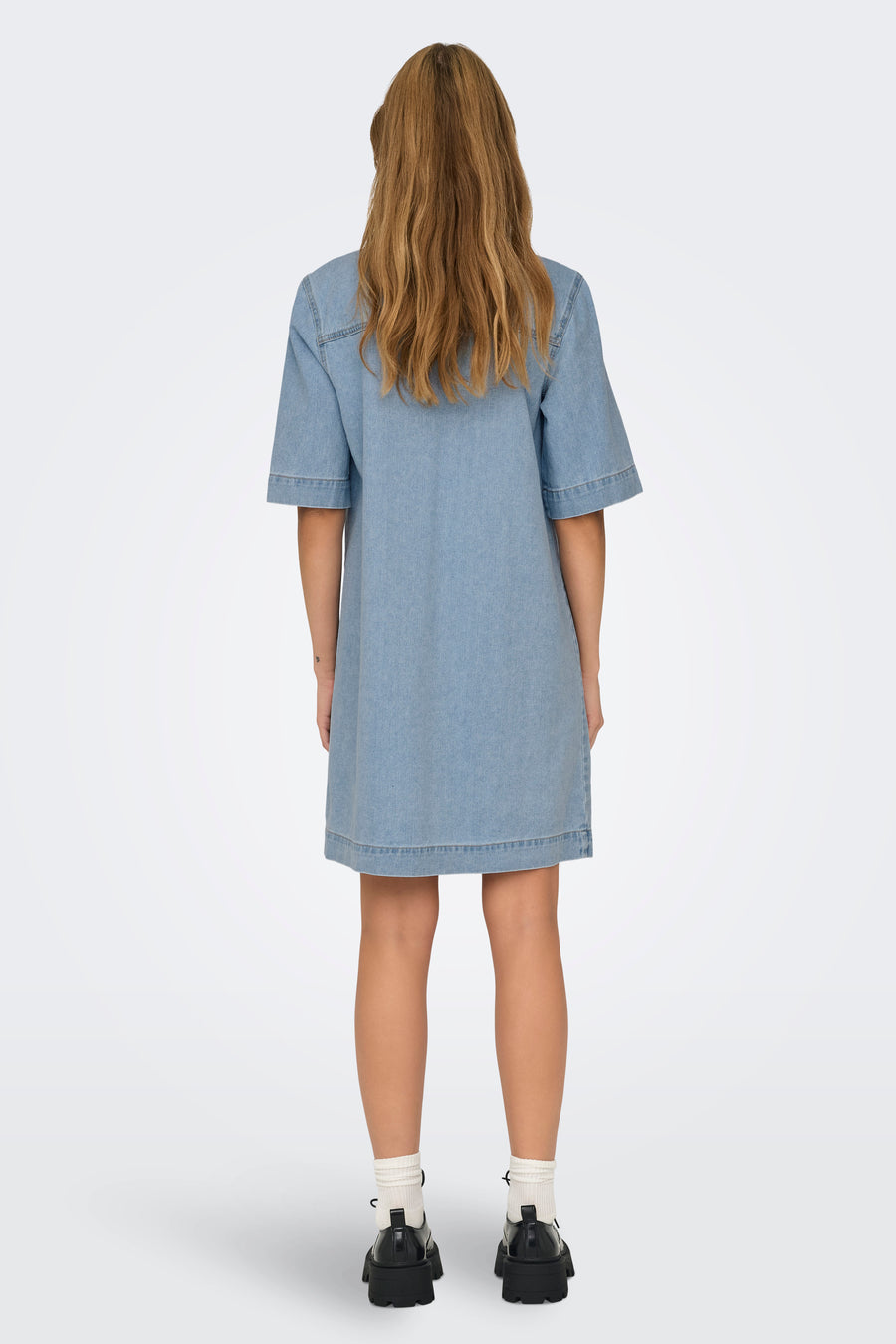 Kleedje met korte mouwen - light blue denim - ONLY®