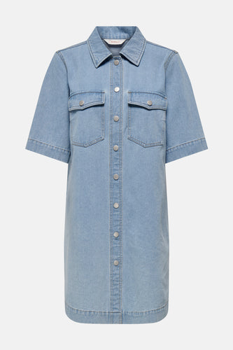 Kleedje met korte mouwen - light blue denim - ONLY®