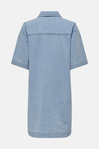 Kleedje met korte mouwen - light blue denim - ONLY®
