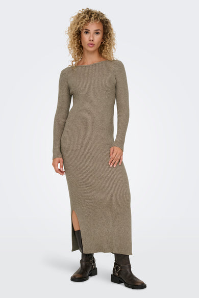 Kleedje met lange mouwen - beige