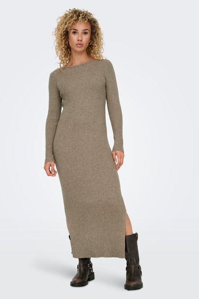 Kleedje met lange mouwen - beige