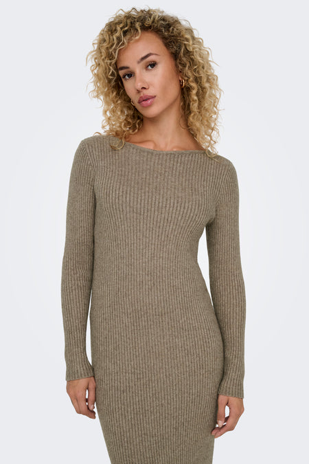 ONLKATIA LIFE LS MAXI BOATN DRESS CC KNT