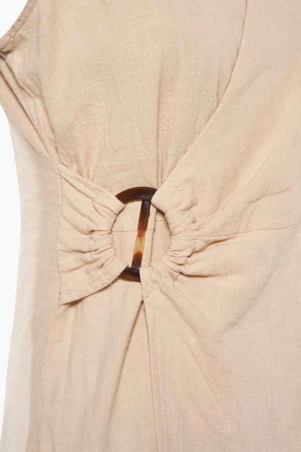 Dames tops kleed zonder mouw Beige - JDY