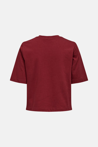 T-shirt met korte mouwen - Bordeaux