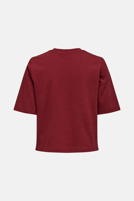 T-shirt met korte mouwen - Bordeaux