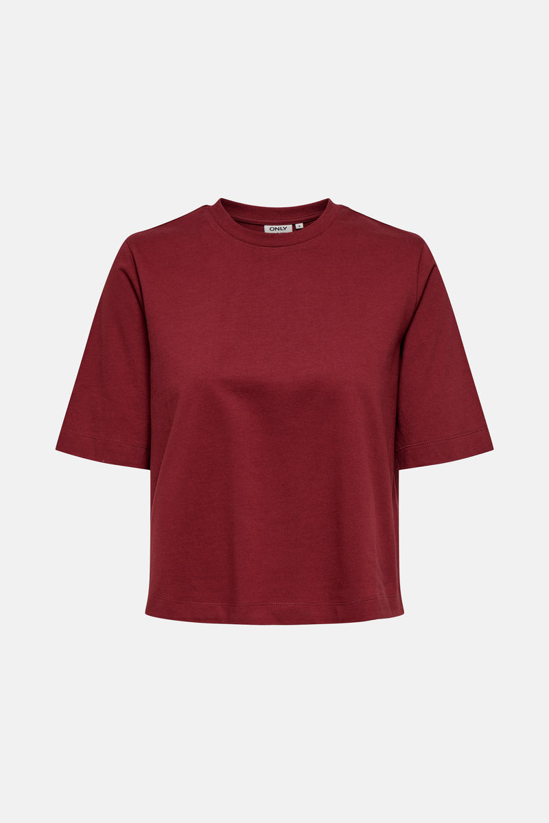 T-shirt met korte mouwen - Bordeaux