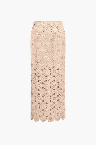 Jupe longue - beige