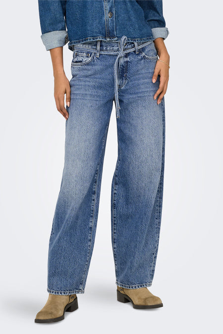 ONLGIANNA MW STRAIGHT JEANS DOT596 DNM
