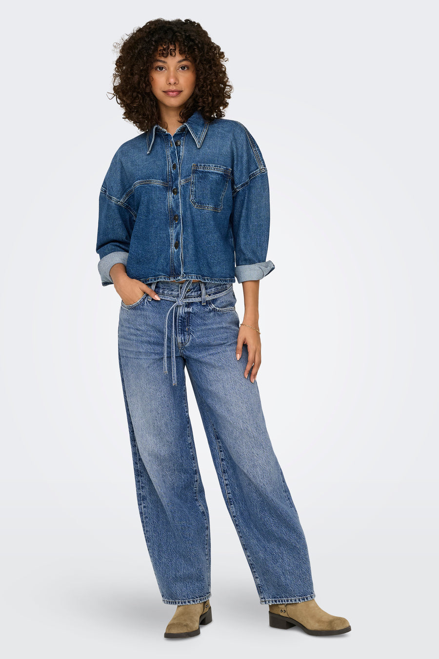 GIANNA - mid blue denim - ONLY®