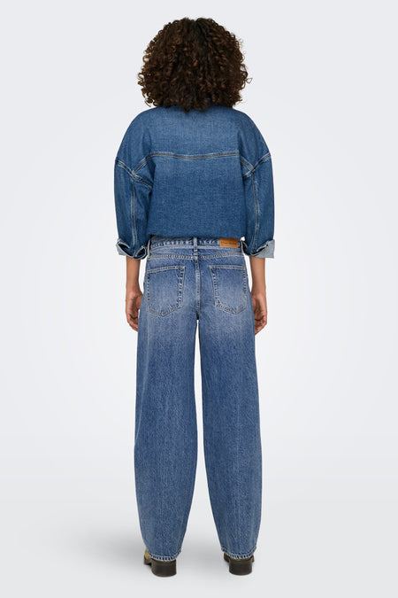 ONLGIANNA MW STRAIGHT JEANS DOT596 DNM