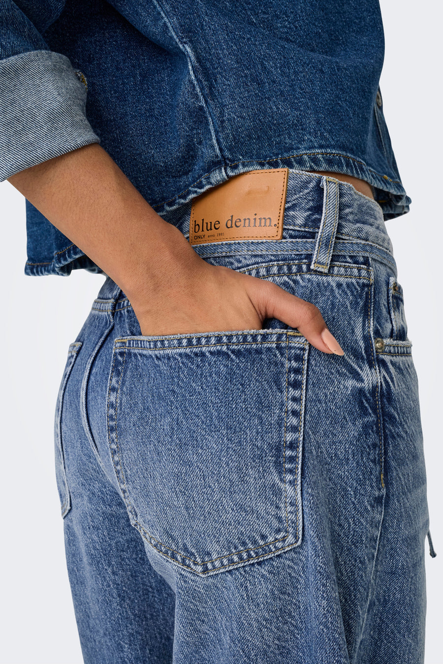 GIANNA - mid blue denim - ONLY®