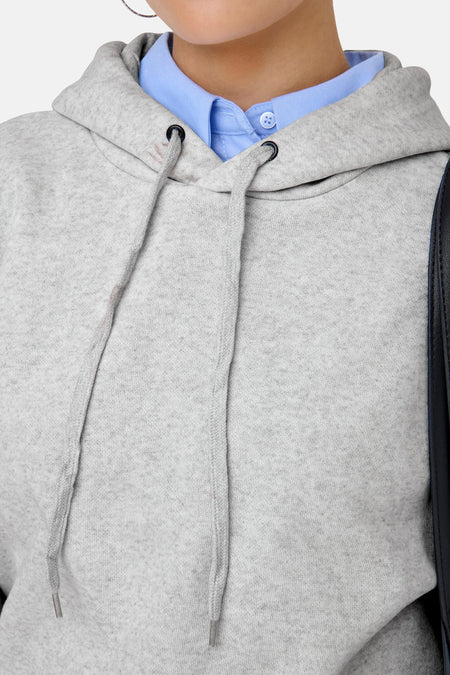 Sweater met kap - grijs