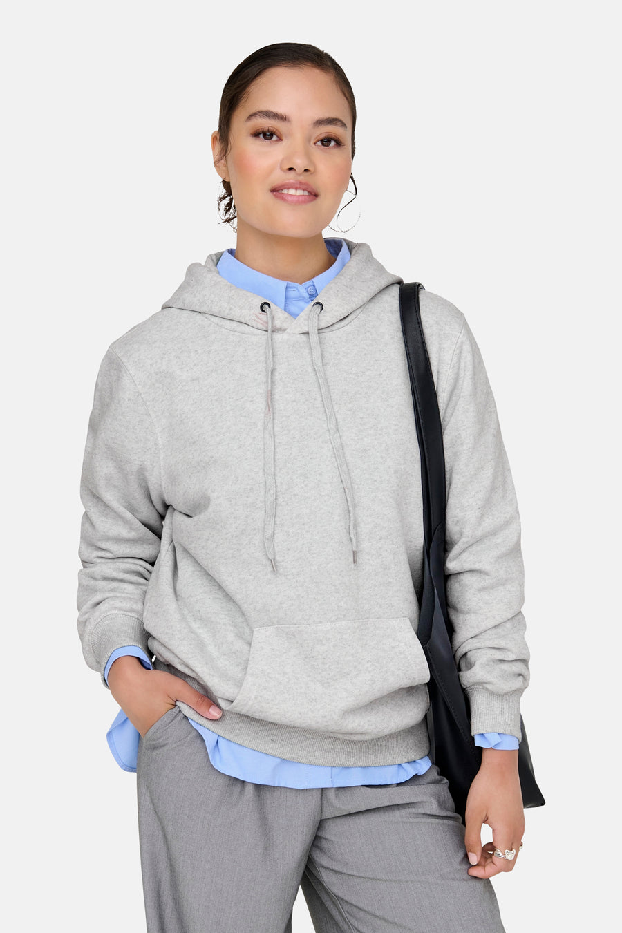 Sweater met kap - grijs - ONLY® - 5