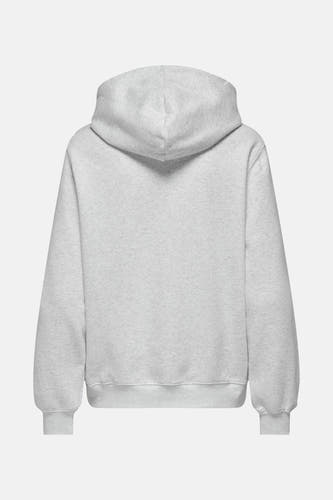 Grijze sweater met kap van ONLY, rugzijde met geribbelde manchetten en zoom.
