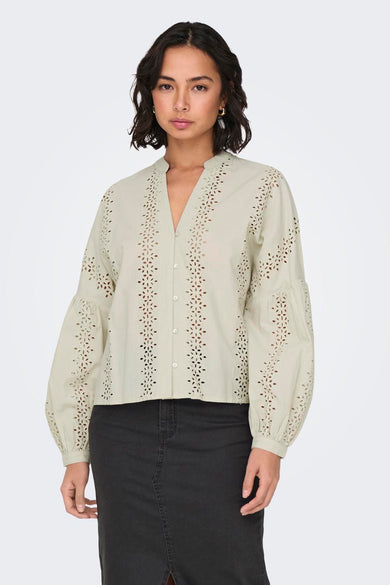 Blouse (lange mouwen) Ecru - ONLY®