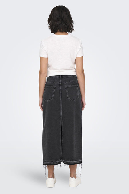 Rok (lang) Black denim - ONLY®