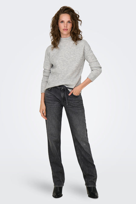 ONLBREE LOW GREY STRAIGHT DNM DOT