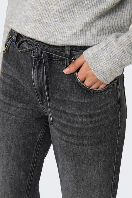 ONLBREE LOW GREY STRAIGHT DNM DOT