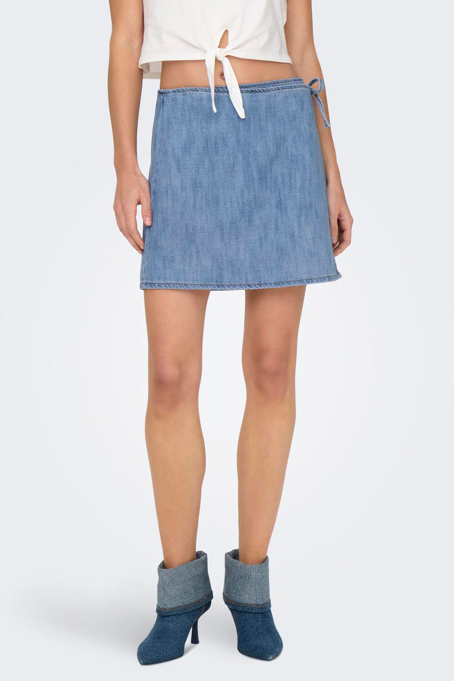 Rok (kort) Light blue denim - ONLY®