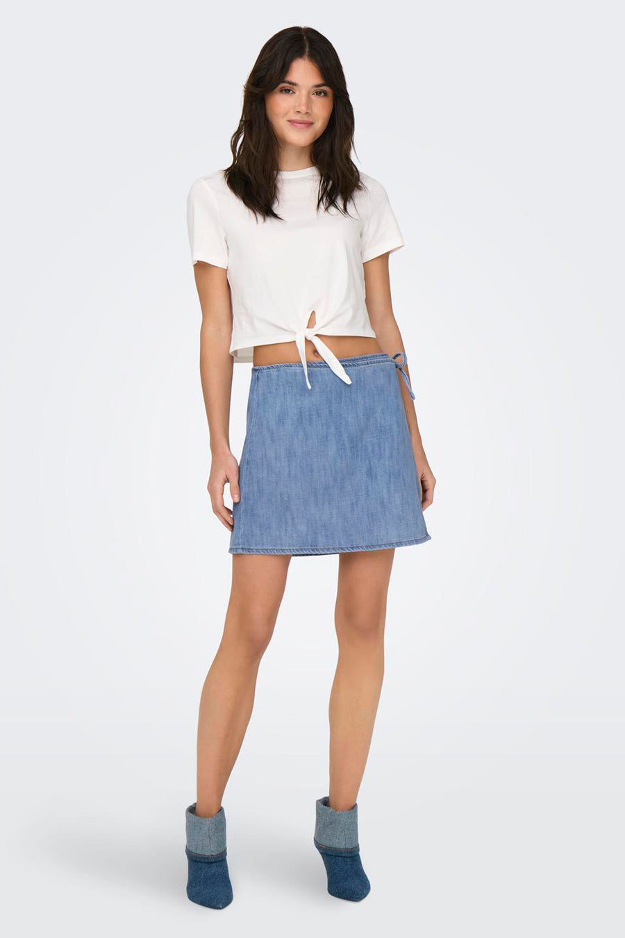 Rok (kort) Light blue denim - ONLY®