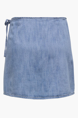 Korte rok - light blue denim