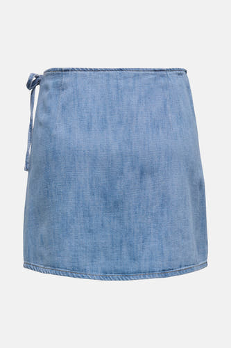 Korte rok - light blue denim