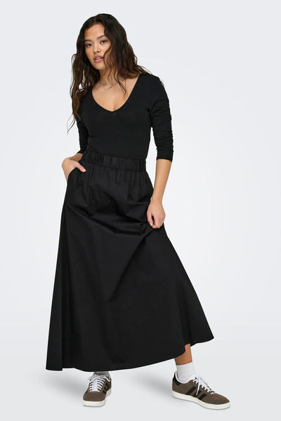 Rok (lang) Zwart - ONLY®