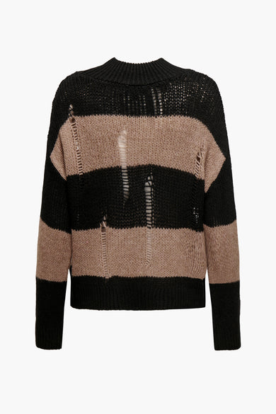 ONLMAYA LS O-NECK DESTROY KNT