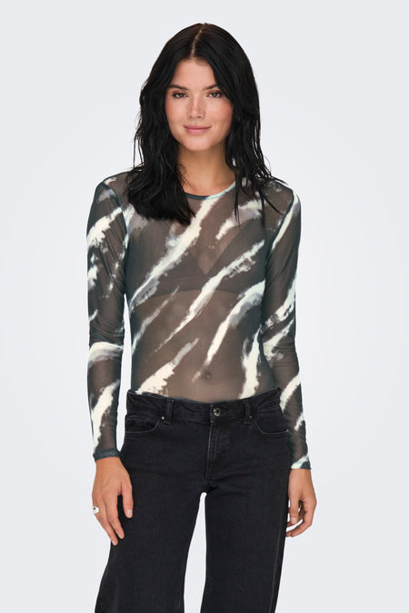 T-shirt met lange mouwen - grijs