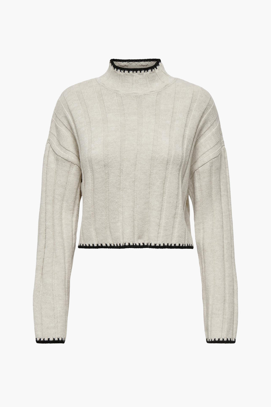 Pull met rolkraag - ecru - ONLY®