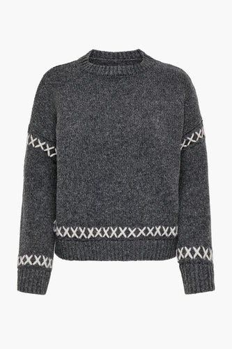 Pull met ronde hals - grijs - ONLY®