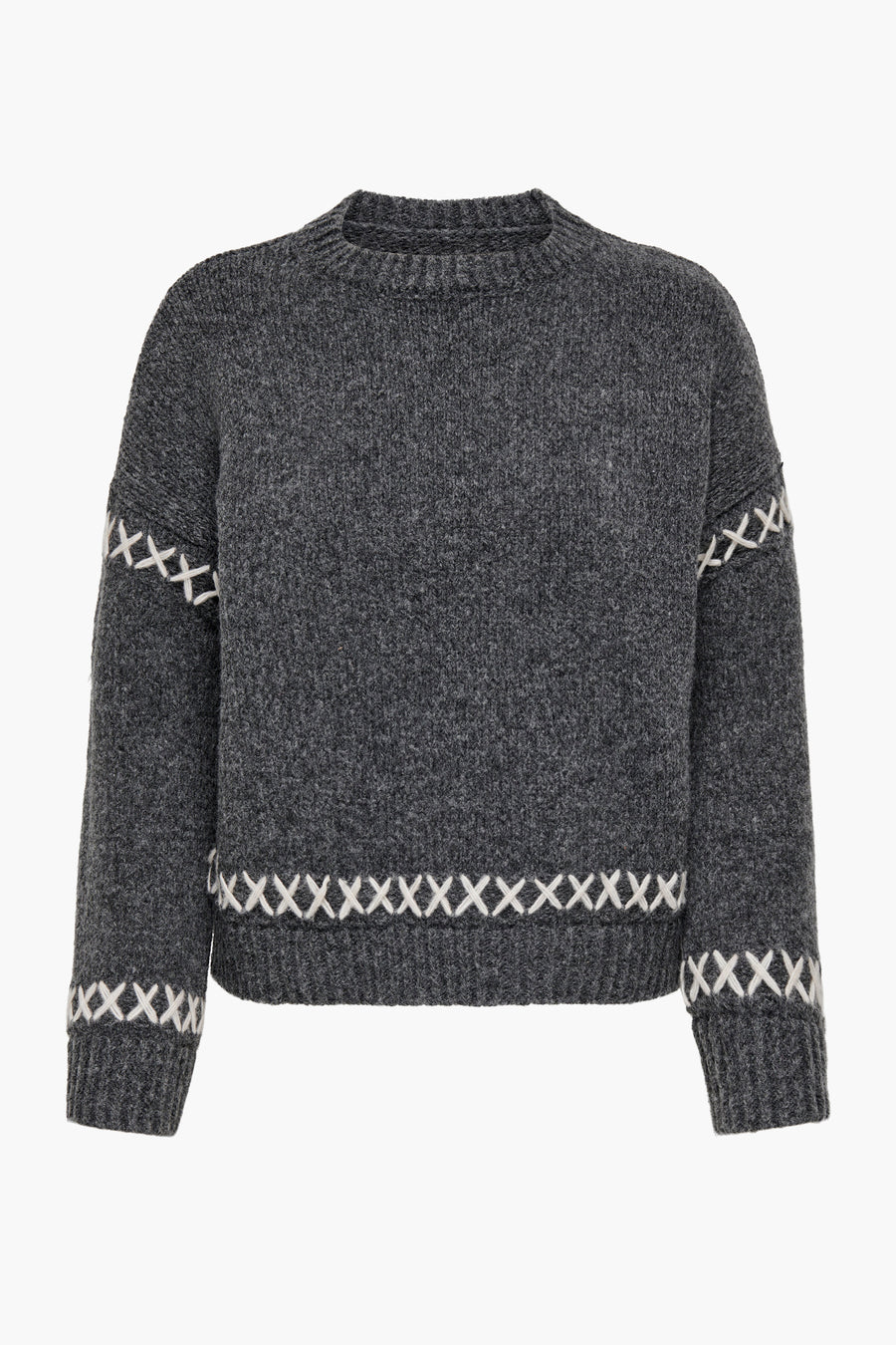 Pull met ronde hals - grijs - ONLY®