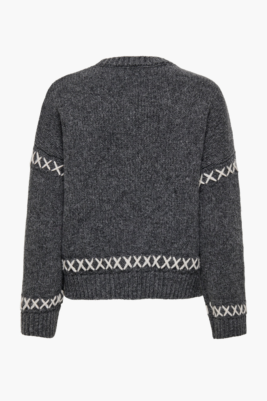 Pull met ronde hals - grijs - ONLY®