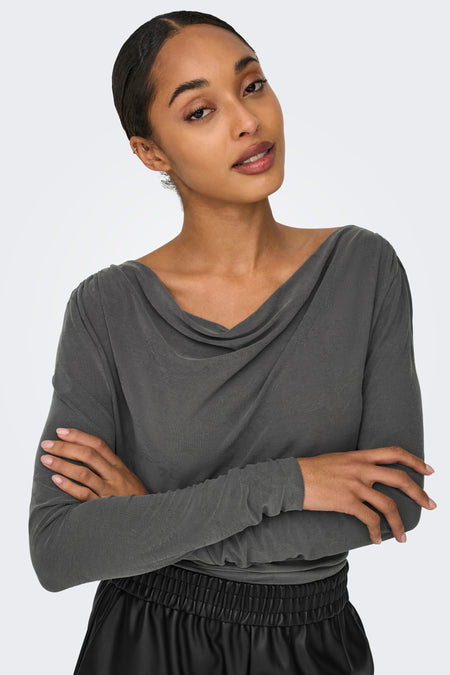 T-shirt (lange mouwen) Grijs - ONLY®
