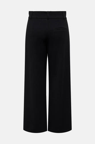Pantalon noir de JDY, avec des boucles à l'arrière et une poche passepoilée.