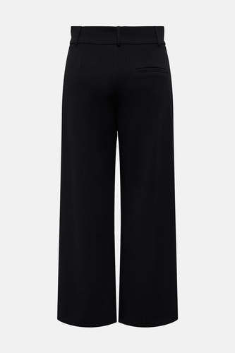 Pantalon noir de JDY, avec des jambes larges et une poche à l'arrière, en vue arrière.