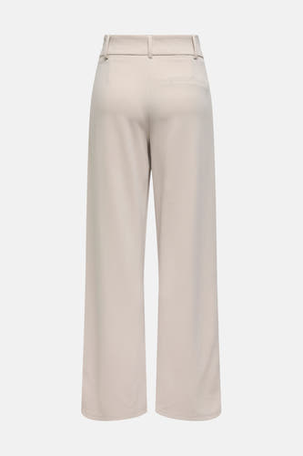 Pantalon écru de JDY avec des jambes larges et une poche à l'arrière.