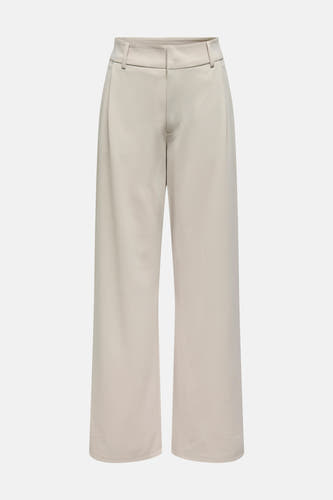 Pantalon écru de JDY à jambes larges et taille haute.