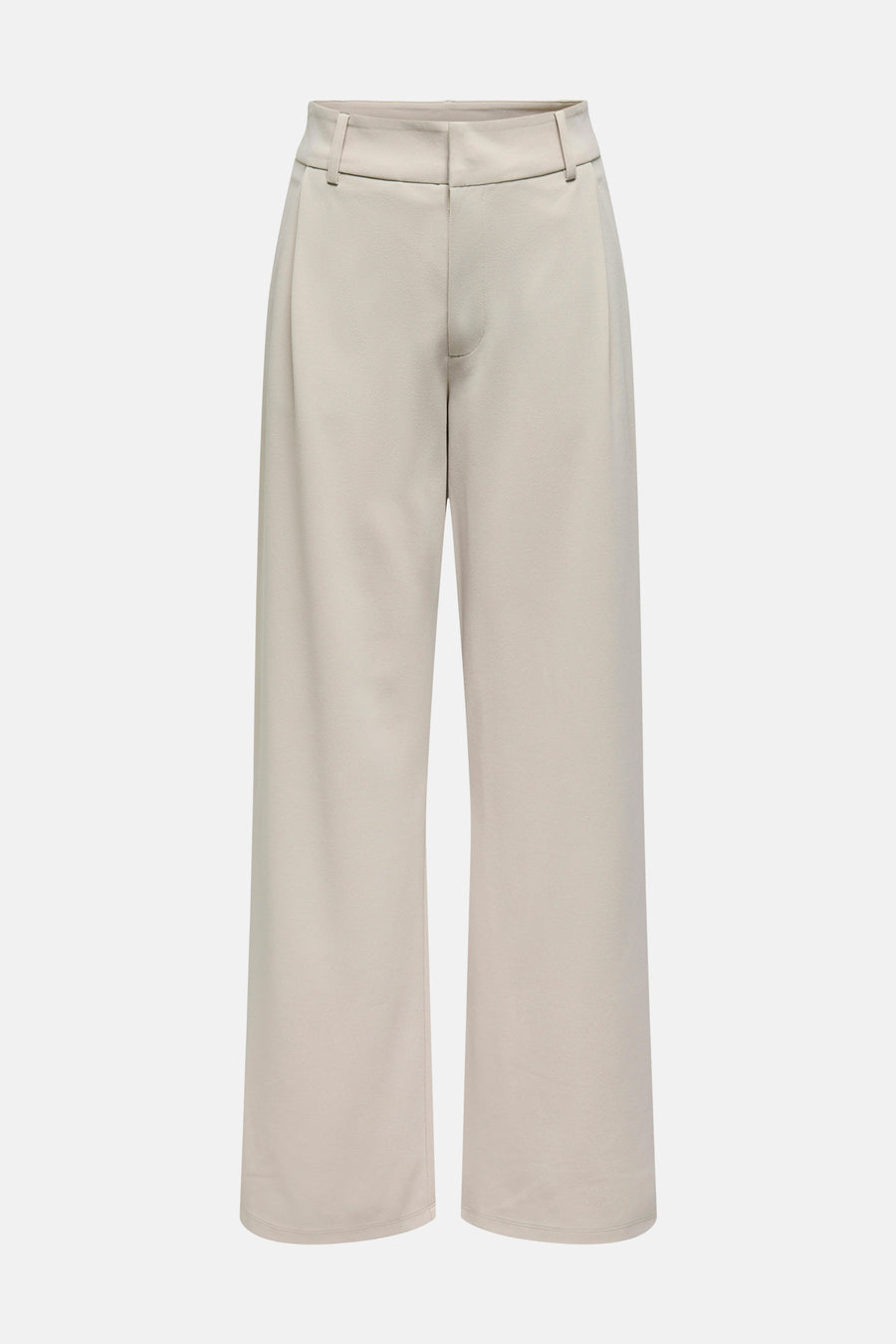 Pantalon écru de JDY à jambes larges et taille haute.