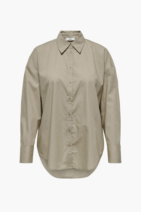 Hemd met lange mouwen - beige