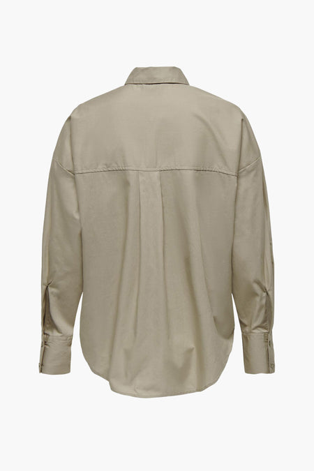 Hemd met lange mouwen - beige