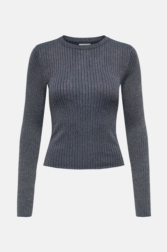 Pull à col rond - bleu - JDY - 7