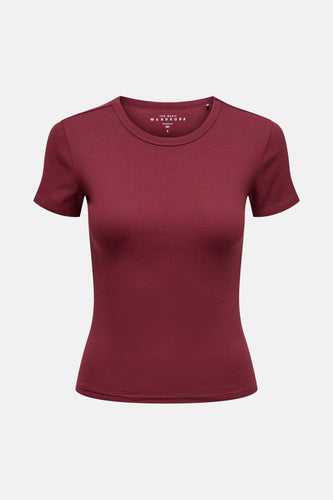T-shirt met korte mouwen - Bordeaux