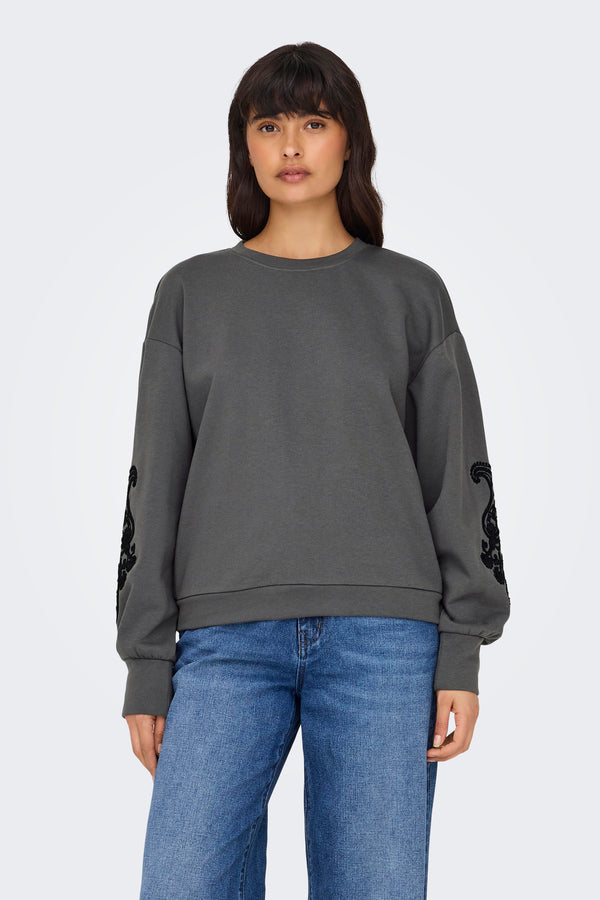 Sweater met ronde hals Grijs - ONLY®