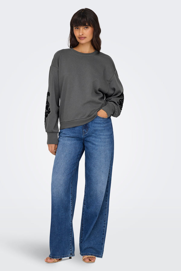 Sweater met ronde hals Grijs - ONLY®