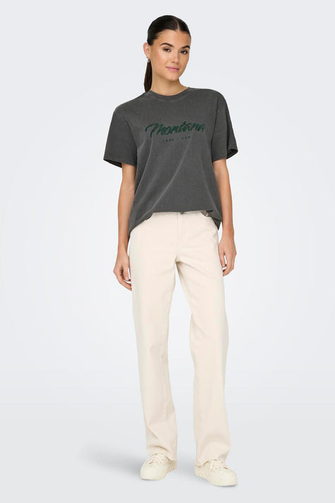 T-shirt met korte mouwen - grijs