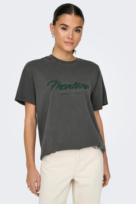 T-shirt met korte mouwen - grijs