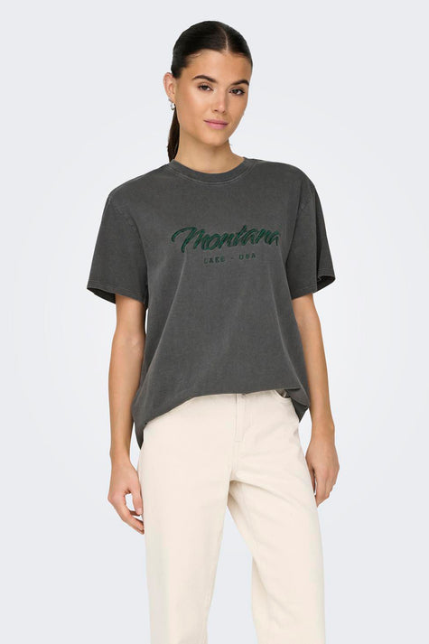T-shirt met korte mouwen - grijs