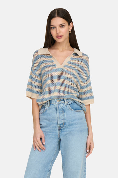 JDYTIKKA S/S POLO PULLOVER KNT NOOS