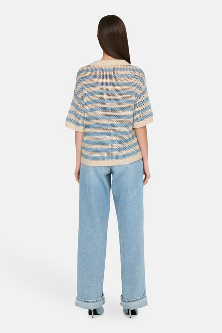 JDYTIKKA S/S POLO PULLOVER KNT NOOS